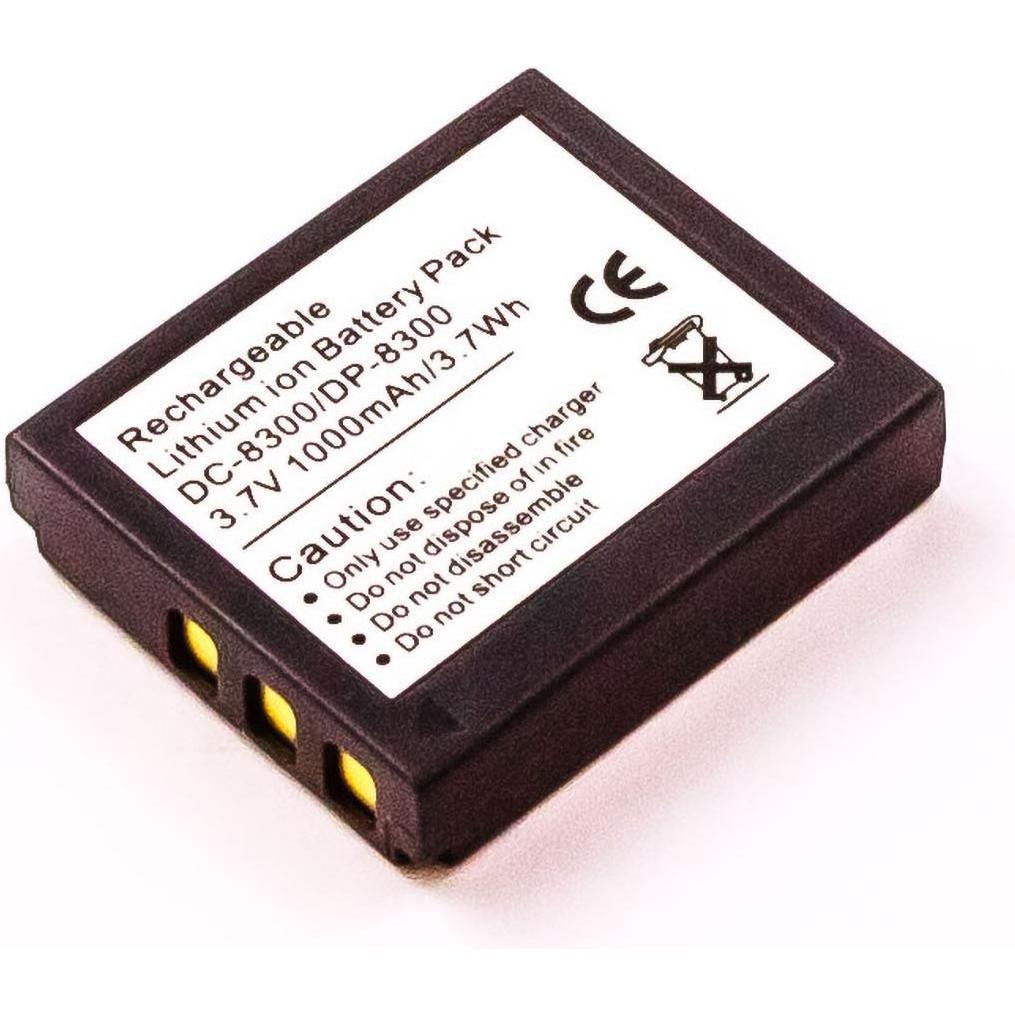 AGI Akku kompatibel mit Minox DC 1011 DC 1022 DC 1055 DC 7022 (Akku), Kamera Stromversorgung, Schwarz