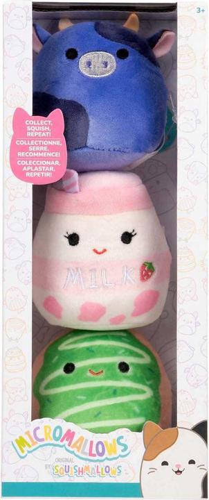 Actual product image Jazwares Squishmallows Plüschtier – Micromallows Ingred, Amelie, Daisuke – 3-tlg. (5 cm)