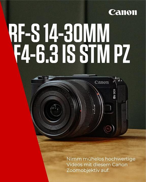 Actual product image Canon RF-S 14-30mm F4-6.3 IS STM PZ (Canon RF-S, APS-C / DX)