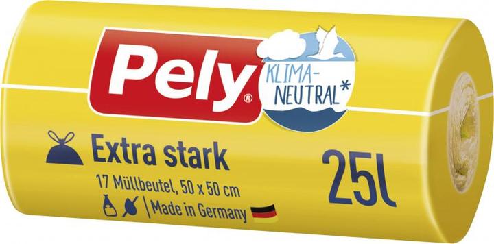 Produktbild Pely Müllbeutel Zugband 25l Extra-Stark (17x, 25 l)