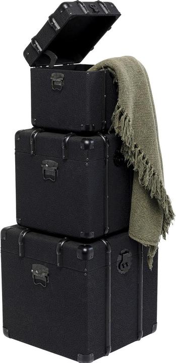Produktbild Kare Design Truhe Voyage Schwarz (3/Set)
