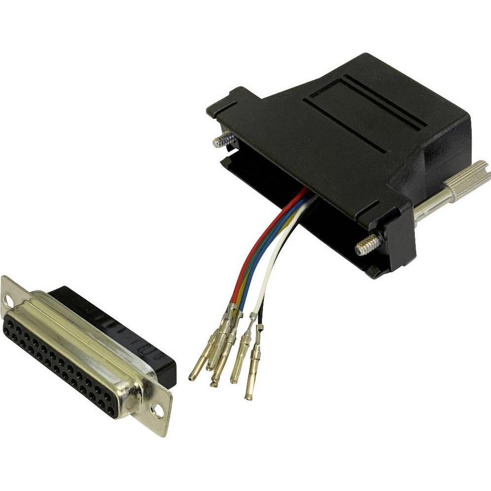 BKL Electronic 10121125 Adapter D-SUB-Buchse 25pol. - RJ12-Buchse 1 St. Single, Elektronikkabel + Stecker