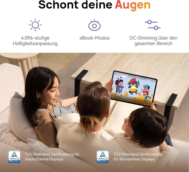 Produktbild Huawei MatePad SE Tablet with Eye Comfort FullView Display and Kids Corner (4G, 11", 128 GB, Nebelgrau)