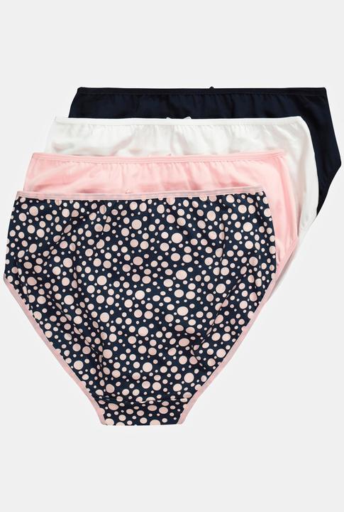 Produktbild Ulla Popken Midislips, 4er-Pack, Punkte/Farben (60)