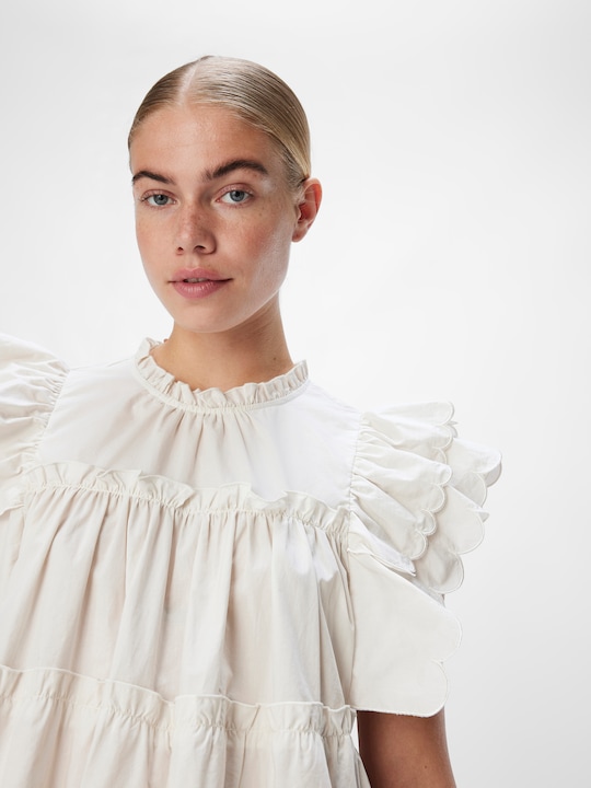 Produktbild Object Gerüschtes Minikleid (40)