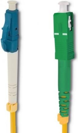 Produktbild Qoltec Patchcord światłowodowy LC/UPC - SC/APC | Singlemode | 9/125 | G652D | Simplex | 20m (20 m)