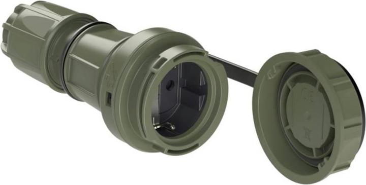 Image du produit PCE PC Electric 20251-u Prise de courant de sécurité ABS, PC 250V Vert bronze (mat) IP66, IP68