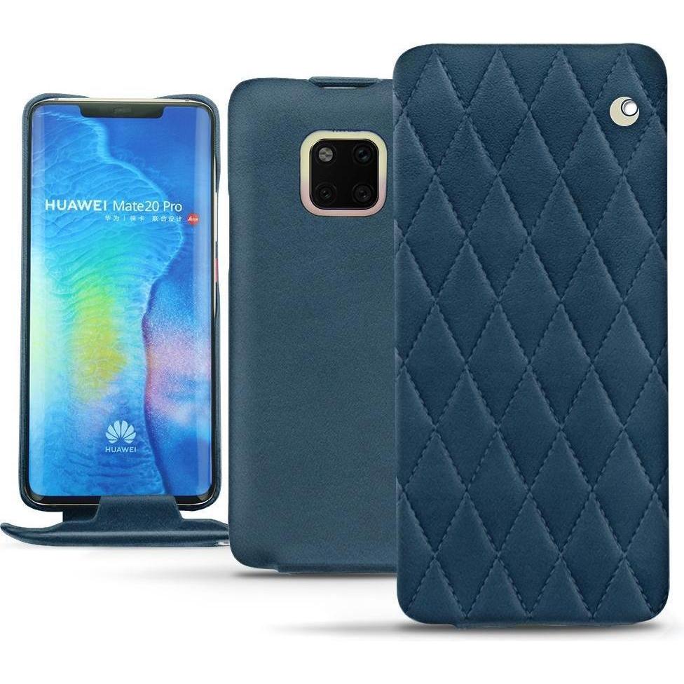 Thumbnail - Noreve Lederschutzhülle vertikal (Huawei Mate 20 Pro), Smartphone Hülle, Blau