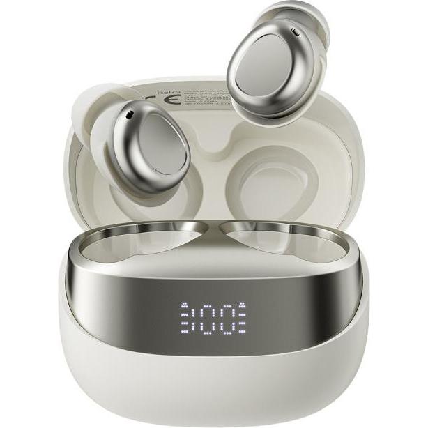 Blackview Airbuds 9 (Écran d'Affichage - Bluetooth 5.4) Blanc (Senza fili), Cuffie, Bianco