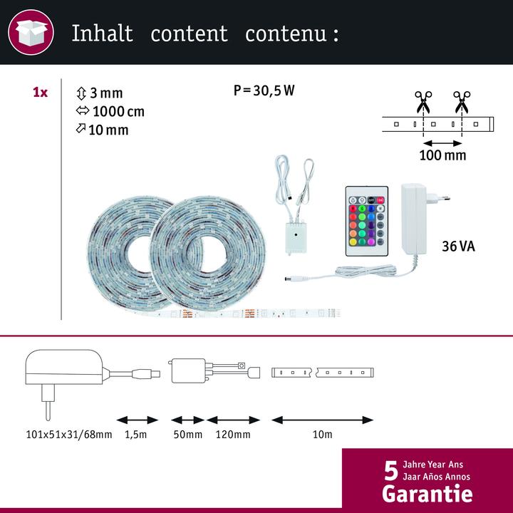 Image du produit Paulmann SimpLED (RGB, 1000 cm, Intérieur)