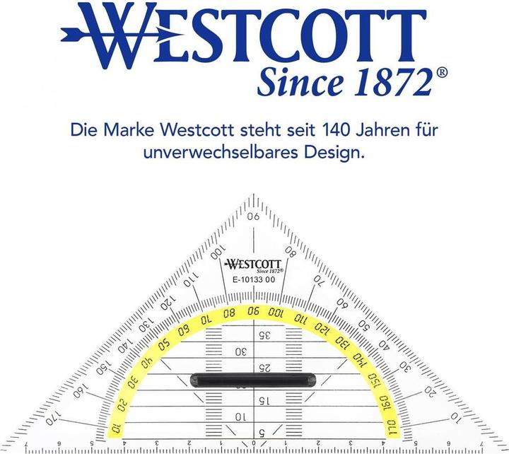Produktbild Westcott Geometriedreieck 14cm (14 cm)