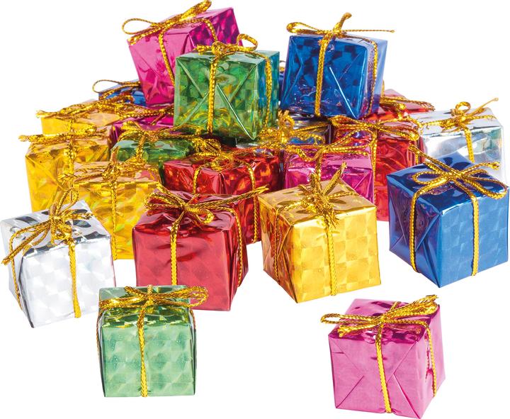 Produktbild VBS Deko-Geschenkpäckchen, 24 Stück