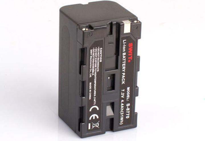 Image du produit Swit S-8770 - Batterie Li-Ion NP-F 7,2V, 31,7 Wh, 4 400 mAh (Batterie de l'appareil photo)