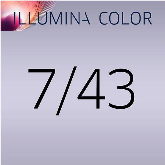 Actual product image Wella Illumina Color (7/43 medium blonde red-gold)