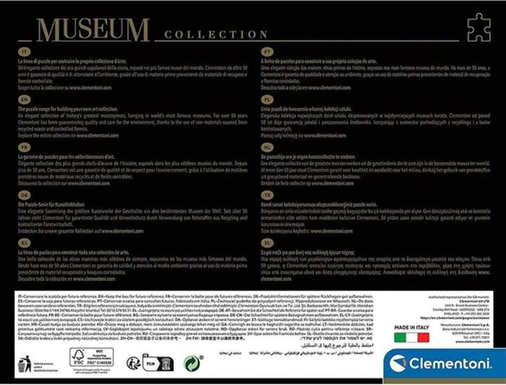 Nutritional values and ingredients Clementoni Puzzle Caravaggio Bacchus 1000 pcs. (1000 pieces)