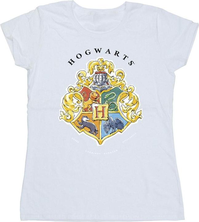 Actual product image Womens/Ladies Hogwarts School Emblem Cotton T-Shirt (XXL)