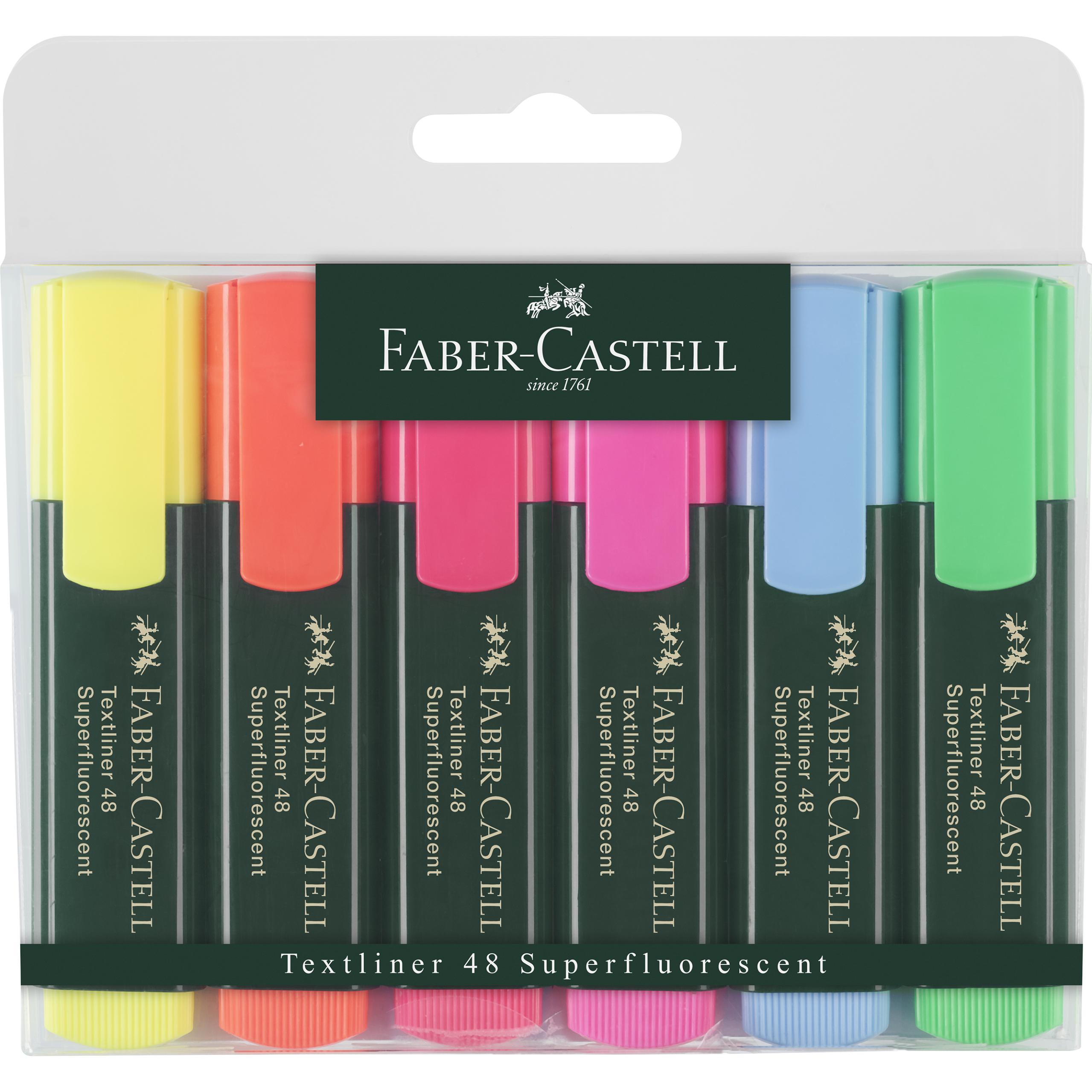 Faber-Castell, Marker, Textliner 48 (Mehrfarbig, 5 mm, 6 x)