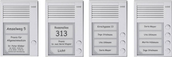 Produktbild Auerswald TFS-Dialog 202 fuer a/b-Nebenstellenanschluss / 2 Klingeltaster / Slim-Line-Gehaeuse / Aluminiump... (Kabelgebunden)