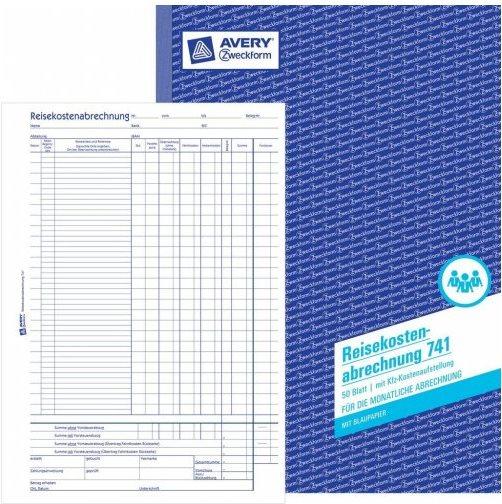 Immagine prodotto Avery Resoconto delle spese di viaggio (50 x)