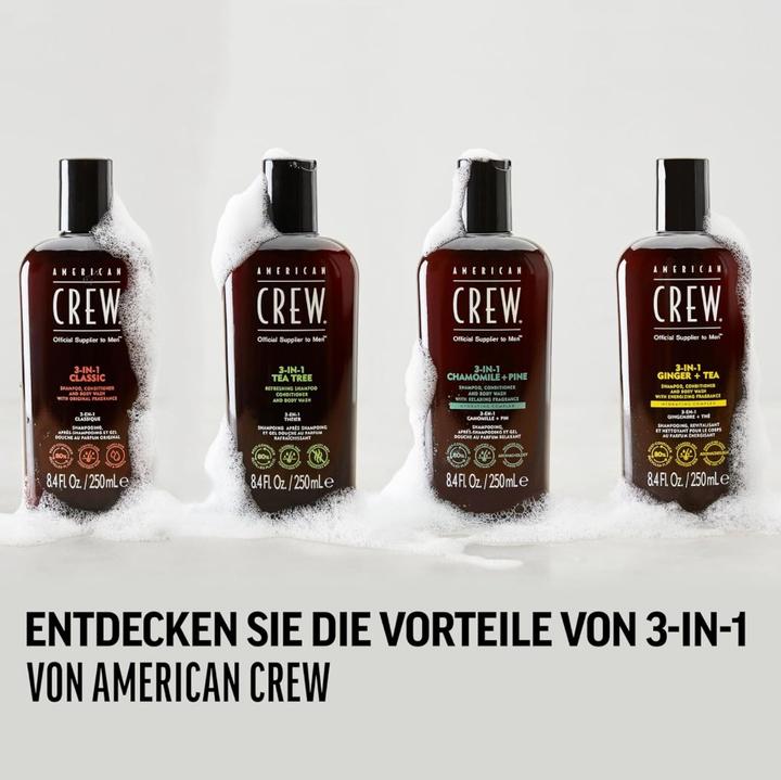 Produktbild American Crew 3-IN-1 Tea Tree (1000 ml, Flüssiges Shampoo)