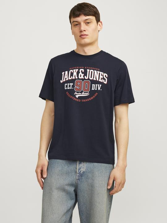 Produktbild Jack & Jones Jjelogo Tee Ss O-Neck 2 Col Aw24 Sn (XS)