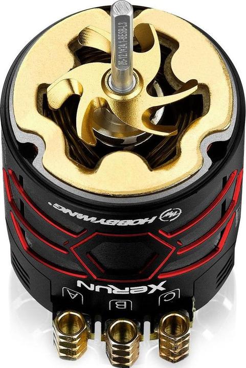 Image du produit Hobbywing Moteur Brushless Sensored Xerun D10 Drift 10.5T, rouge