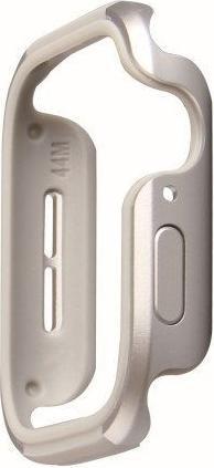 Actual product image Uniq etui Valencia Apple Watch Series 4/5/6/SE 44mm. srebrny/titanium silver