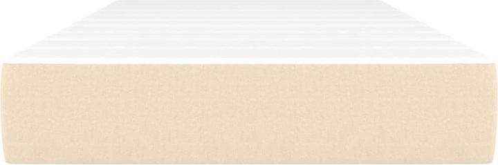 Produktbild vidaXL Taschenfederkernmatratze Creme Stoff (120 x 190 cm)
