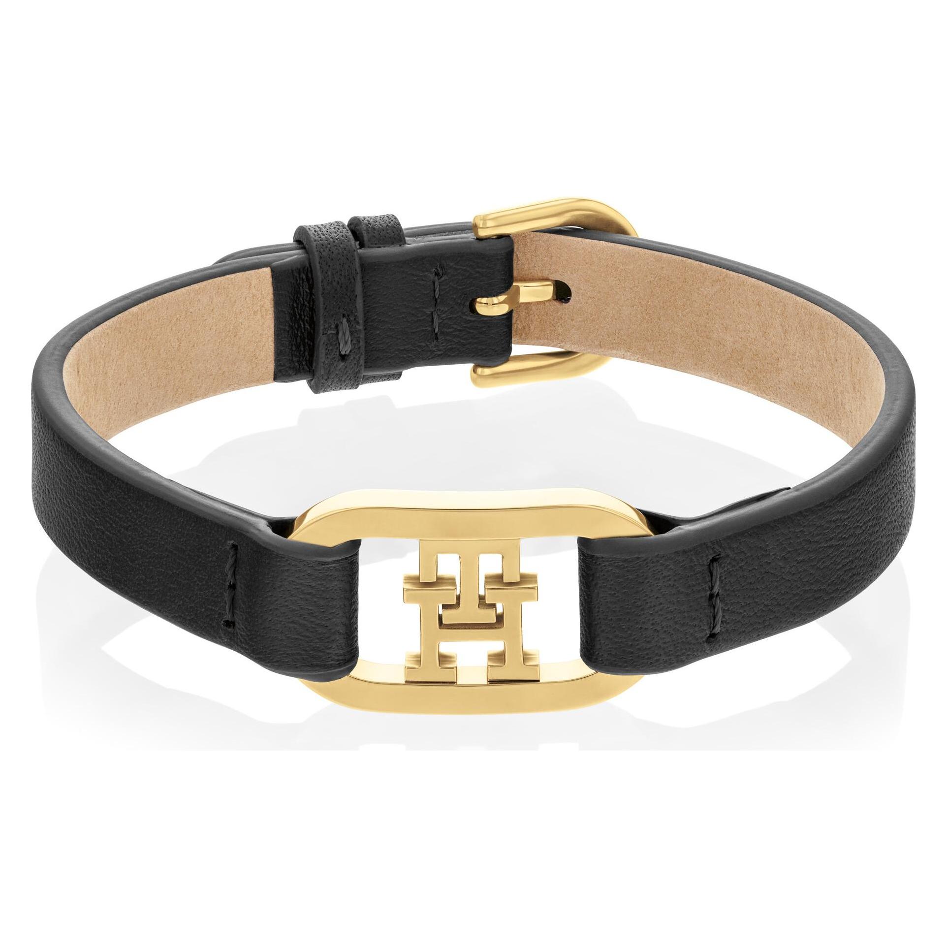Tommy Hilfiger, Armschmuck, Black Leather Bracelet 2780830