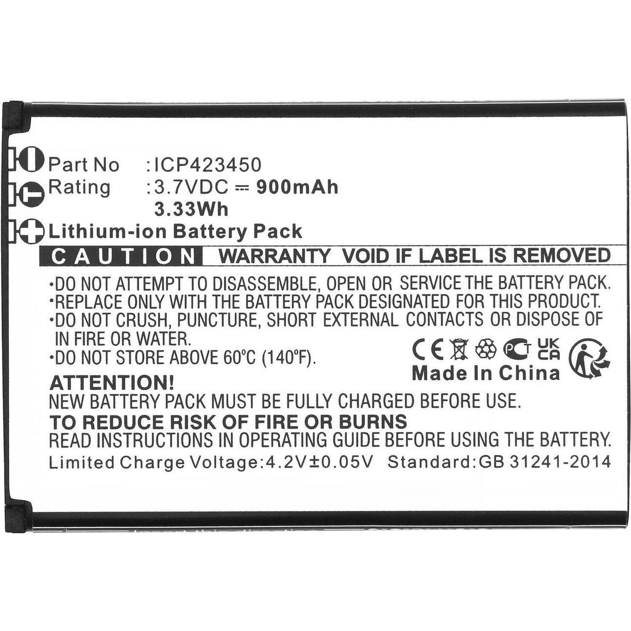 Thumbnail - CoreParts Battery 3.7V 900mAh 3.33Wh, Smartphone Akku
