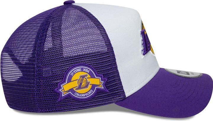 Actual product image New Era A-Frame Trucker Cap - Sidepatch Los Angeles Lakers (One size)