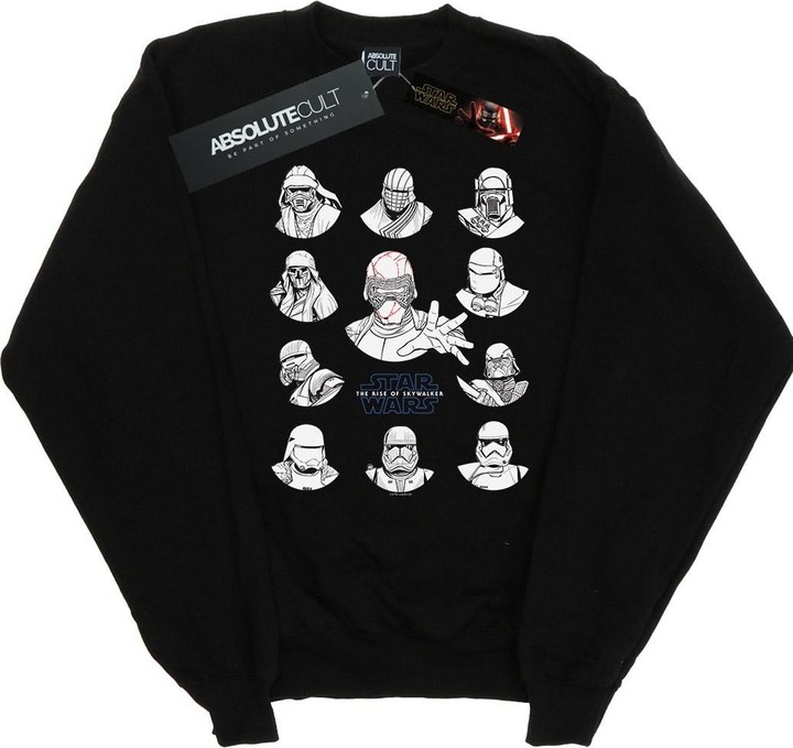 Immagine prodotto Star Wars First Order Character Line Up Mono Felpa Uomo (L)