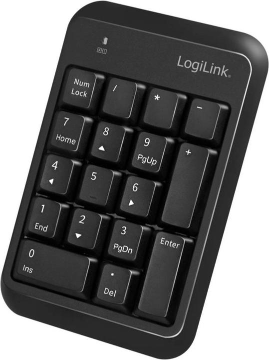 Productafbeelding LogiLink Toetsenbord Bluetooth, met 17 toetsen, V5.1, zwart (Nummerblok, Draadloze)