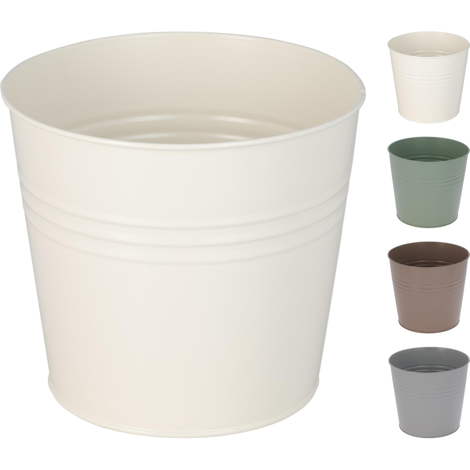 Thumbnail - Mojawo, Blumentopf, 4 Stk. Blumentopf Pflanzgefäss Balkontopf Pflanztopf verzinkt Ø13xH12cm
