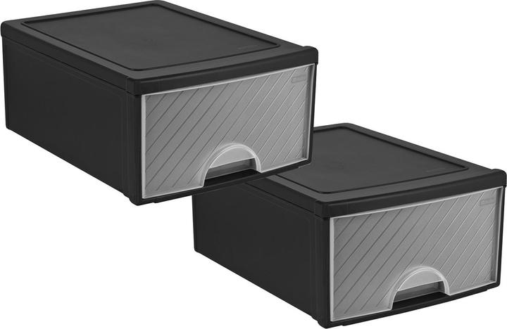 Actual product image Rotho Drawer box 3 pieces, transparent (26 cm, 38.70 l, 3x)