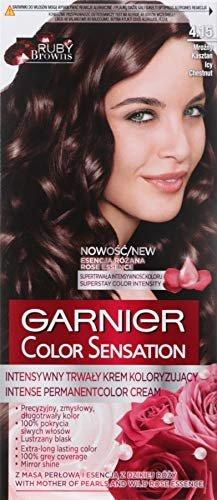 Actual product image Garnier Colour Sensation Hair Dye 4.15 Frosty Chestnut (4.15 Frosty Chestnut)
