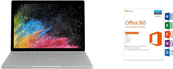 Produktbild Microsoft Surface Book 2, 256GB SSD inkl. Office Home 365