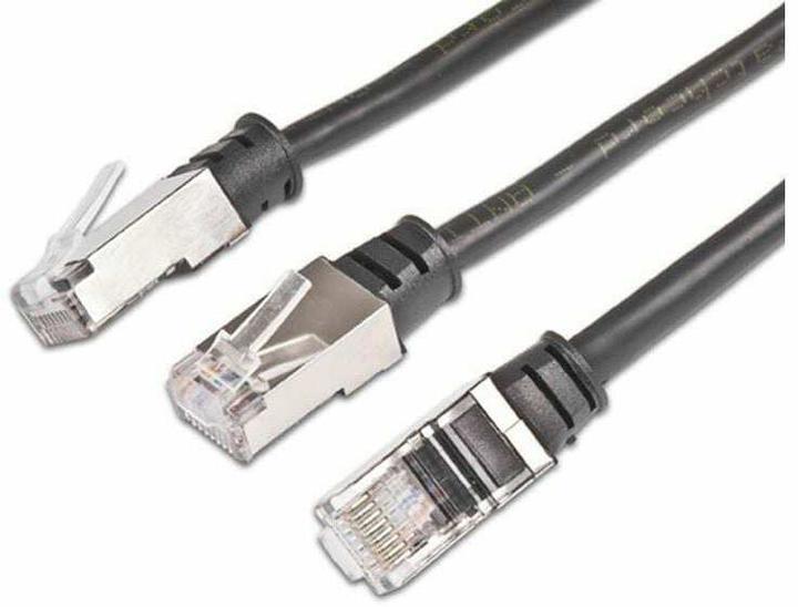 Immagine prodotto Wirewin Cavo patch per esterni: 0,3 m, nero (U/FTP, CAT5e, 3 m)