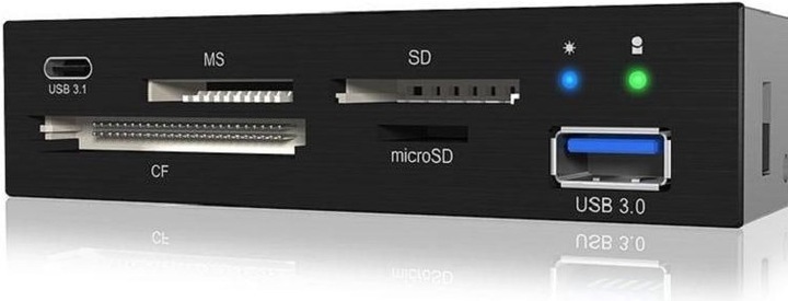 Produktbild Icy Box IcyBox MultiReader 4xCard 2xUSB 3.0 IB-865a (USB)