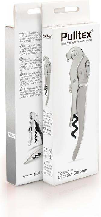 Actual product image Pulltex Clikcut Chrome Plated (Corkscrew)