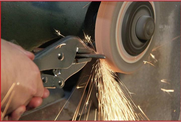 Produktbild KS Tools Gripzange mit Easy-Release, gerade Backen (175 mm)