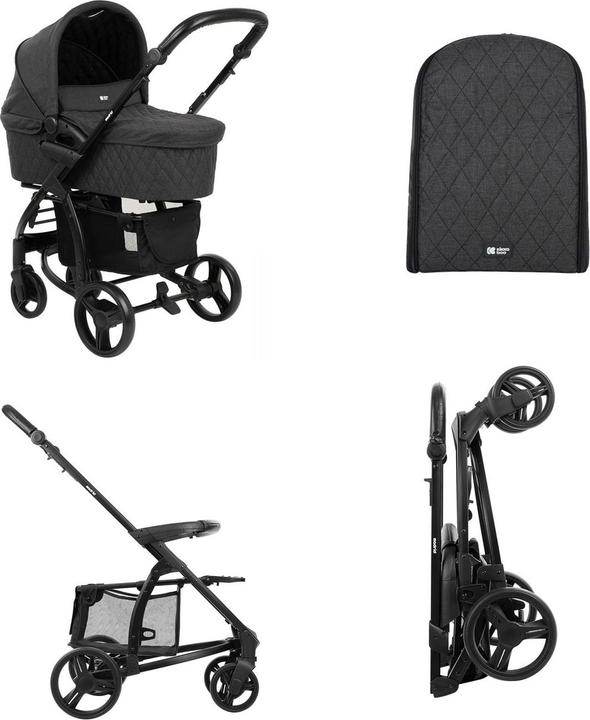 Actual product image Kikkaboo Combi stroller Madrid 3 in 1 (0 Months - 4 years)