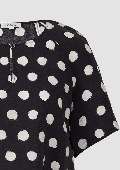 Produktbild S.Oliver Bluse Verkürzte Bluse aus strukturiertem Viskosemix (44)