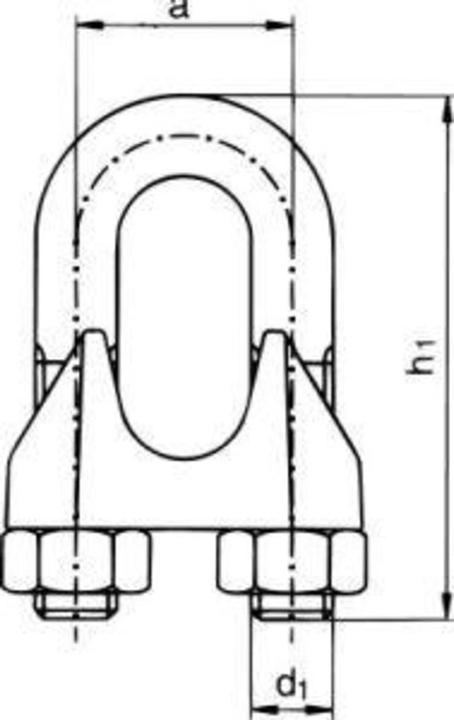 Actual product image Pösamo Wire rope clamp V4A 3 mm