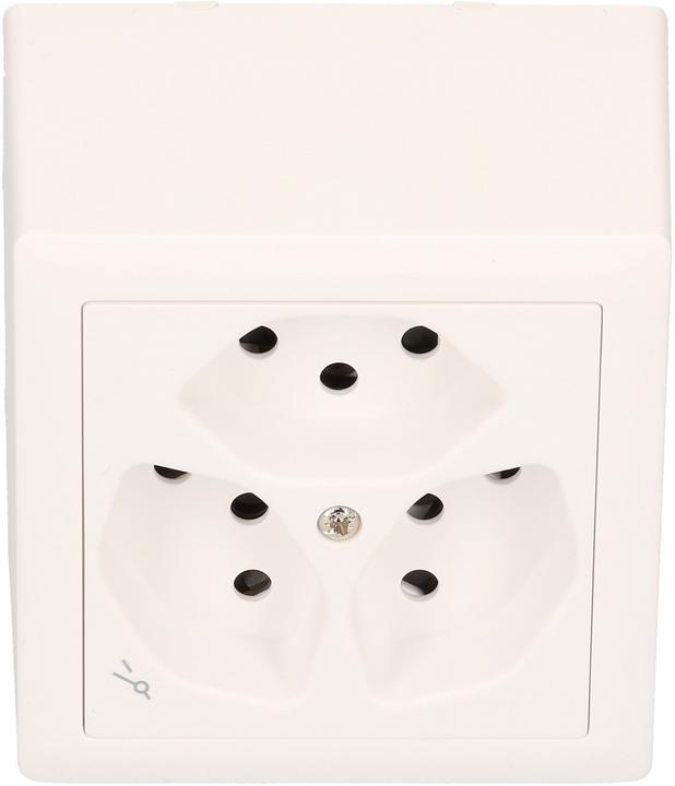 Actual product image Hager Kallysto Steckdose 3x Typ 13 1S