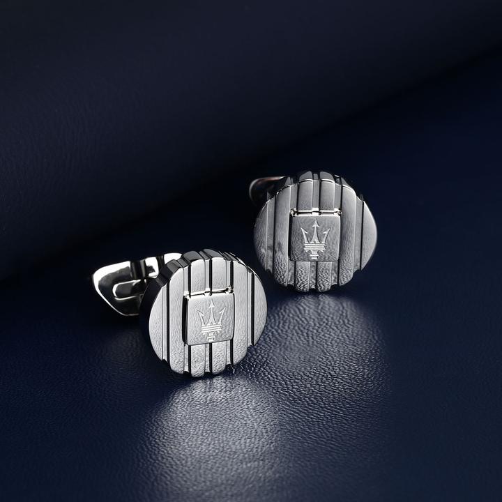 Produktbild Maserati Engraved Trident Manschettenknöpfe (Edelstahl)