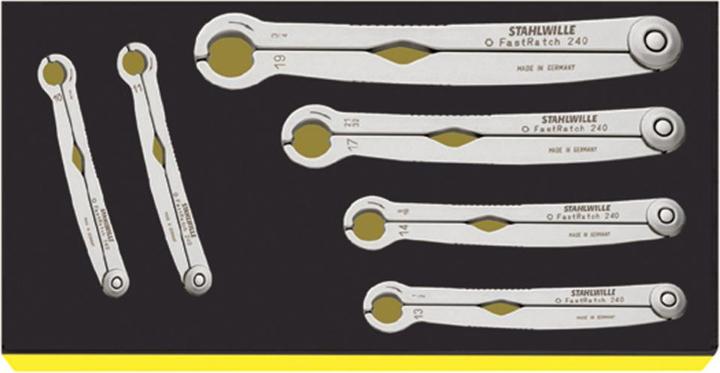 Image du produit Stahlwille Clé à cliquet FastRatch N° TCS (10 mm, 11 mm, 13 mm, 14 mm, 17 mm, 19 mm)