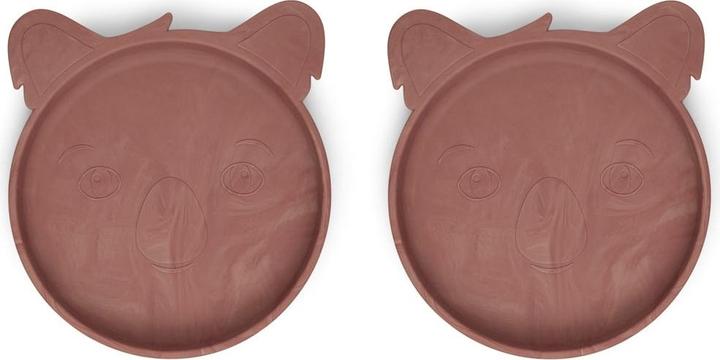 Actual product image Nuuroo Silicone Plate Set Koala Marble Red
