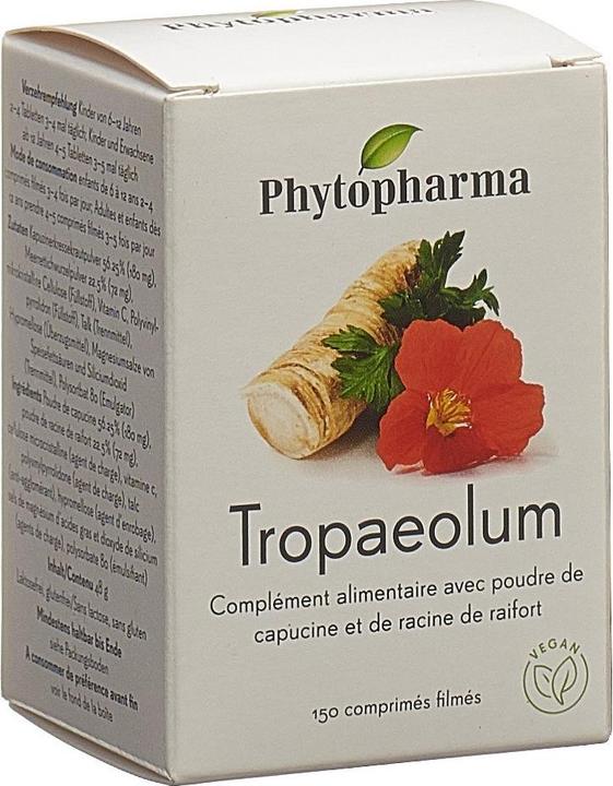 Image du produit Phytopharma Tropaeolum Comprimé pelliculé (150 pièce(s), Cachets, 80 g)