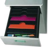 Produktbild Paperflow Schubladeneinsatz 6 Fächer schwarz aus Polystyrol Achsabstand 330 mm - 1 Stück